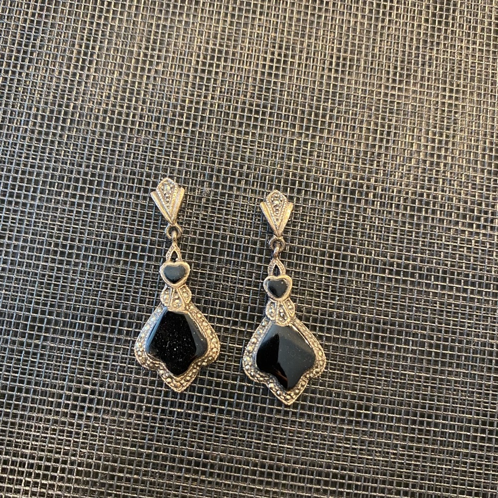 Silver and Marcasite earrings.
